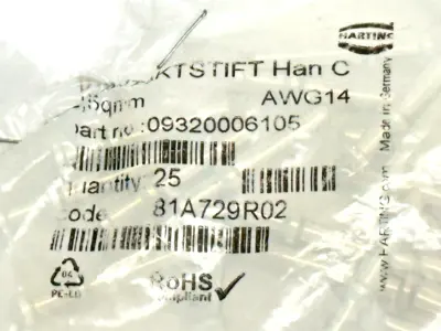 New | in-Stock HARTING 09 32 000 6105 Connector Accessories Michigan US | Maverick Industrial Sales #1489935