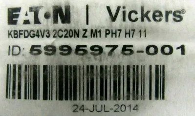 NEW VICKERS KBFDG4V-3-2C20N-Z-M1-PH7-H7-11 PROPORTIONAL VALVE 5995975-001