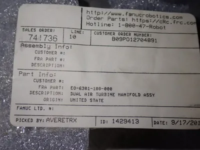 NEW FANUC EO6301100000