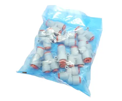 KQ2U11-13 | SMC  Y-Branch Pneumatic Fitting, Double 3/8" OD x Single 1/2" OD 10PK - New