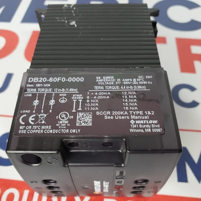 Used Watlow DB20-60F0-0000 Misc Electrical & Power Parts California US | American Industrial Supply Co. #1460053