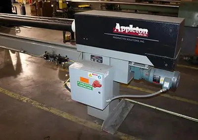 USED 120" APPLETON AUTOMATIC CORE CUTTER, MODEL A301 120" APPLETON AUTOMATIC CORE CUTTER, MODEL A301