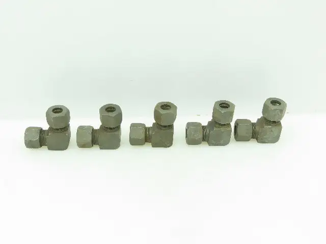 VOSS S12 Steel Flareless 90° Metric Union Compression Elbow 12mm Tube  Lot of 5