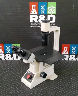 Olympus CK2 Inverted Phase Contrast Microscope With 3 Objectives, FULLY TESTED