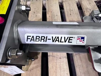 10" Fabri-Valve Stainless Steel Knife Gate Valve, Air Operated