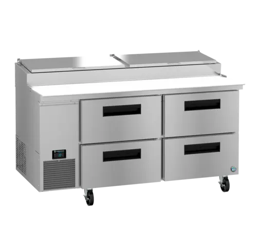 Hoshizaki PR67B-D4 67" Steelheart Pizza Prep Table w/ Refrigerated Base, 115v