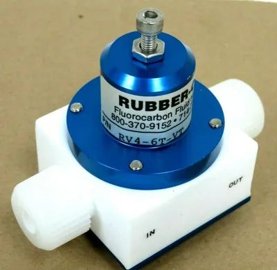 NEW RUBBER CAL RV4-6T-VT FLUOROCARBON FLUID HANDLING VALVE RV46TVT