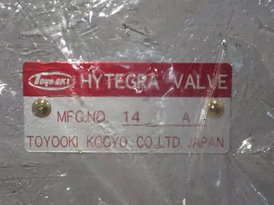Tooki Kogyo Hytegra Valve