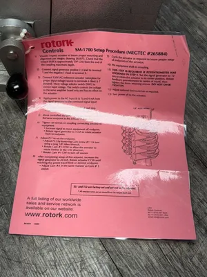 ROTORK PROCESS CONTROLS SM-1730-D-1-24/1200-90 R004 S001 V002 X031 Rotary Actuators | ESS Industrial Equipment Sales (10)