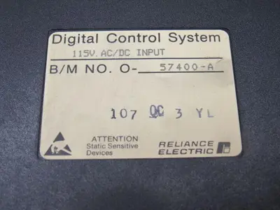 Reliance Electric 0-57400-A 115V AC/DC Input Digital control System Module Card