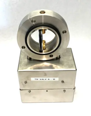 Stainless Steel TIV Butterfly Valve, 68mm ID, 130mm OD, RS232 9-pin Connection