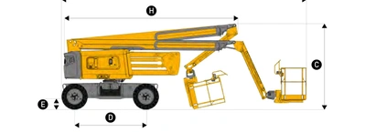 New | in-Stock 2026 HAULOTTE HA61 RTJ PRO Articulating Boom Lifts Pennsylvania US | Iron Exchange Equipment Solutions #1353953