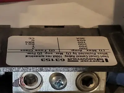 40hp, 600V, 100A, FVNR Starter, Size 3