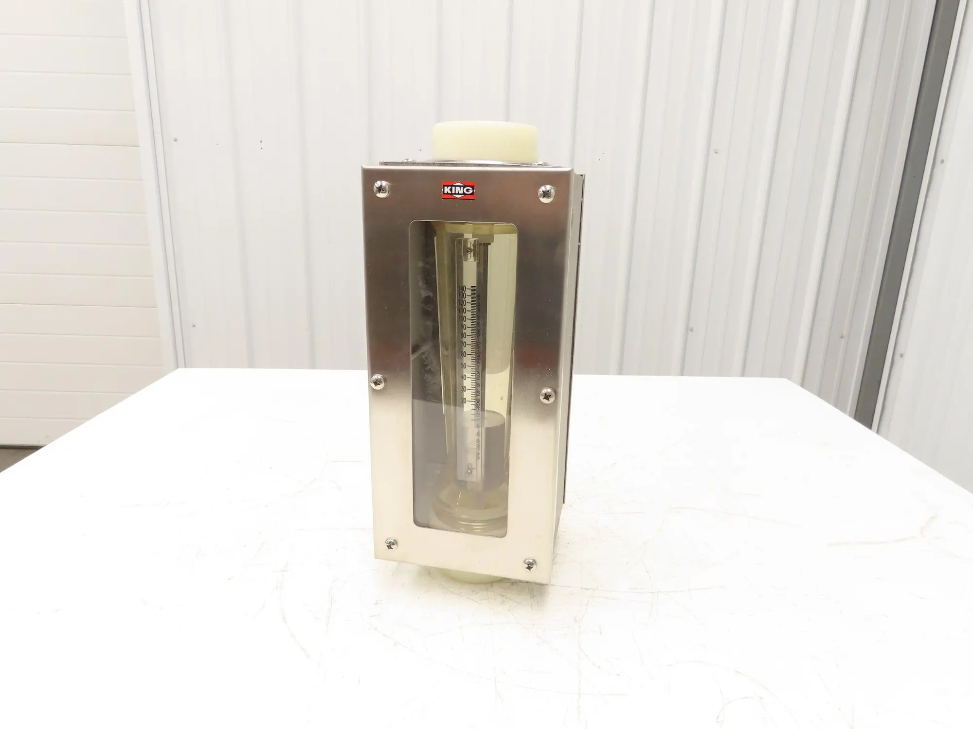 King Instruments 73117440103W Flow Meter 125psi Stainless 2" NPT 0-140gpm