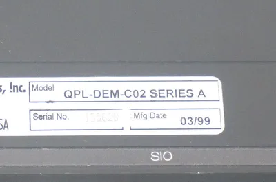 USED TOTAL CONTROL QPL-DEM-C02 OPERATOR INTERFACE 12.1'', SER. A, QPLDEMC02