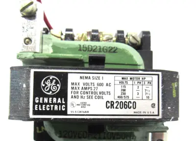 NEW GENERAL ELECTRIC CR206C022 MAGNETIC STARTER