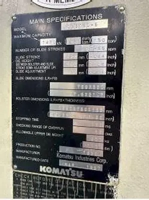 USED 1997 KOMATSU OBS 150-5
