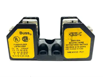 Used Cooper Bussman Class H Fuseholder Fuse Accessories Michigan US | Maverick Industrial Sales #1407041