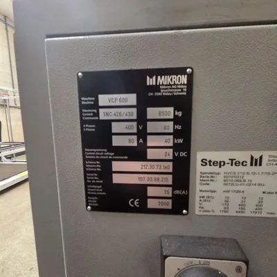 2000 MIKRON VCP600 Machining Centers, Vertical | Asset Exchange Corporation (4)