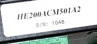 USED HORNER ELECTRIC HE200ACM501A1 DUAL LINE POWER MONITOR REV .A2 UPGRADE