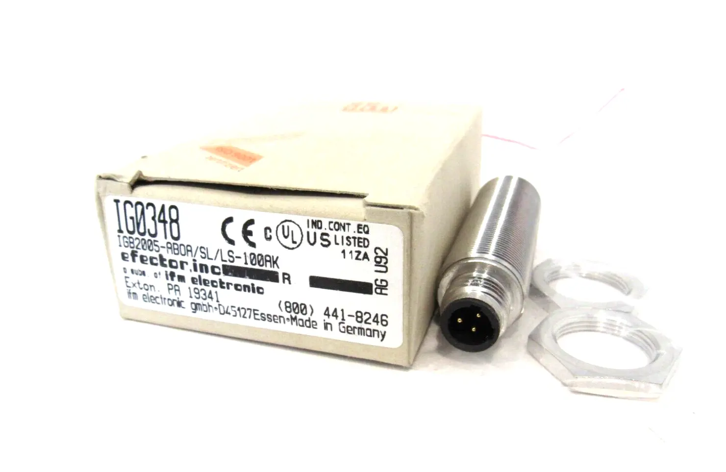 NEW EFECTOR IG0348 PROXIMITY SWITCH IGB2005-ABOA/SL/LS-100AK