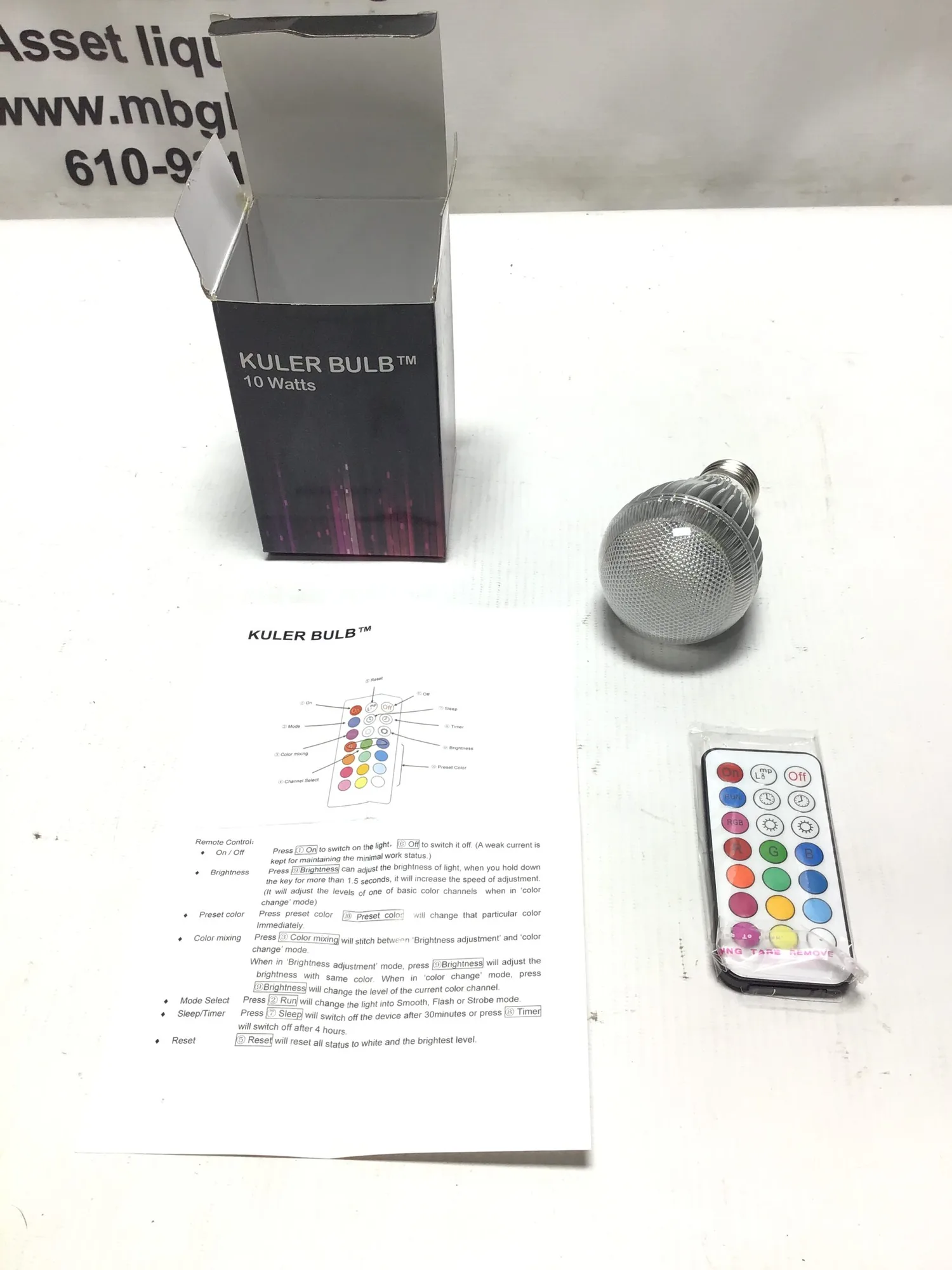 Kuler Bulb 10W Color Change LED Bulb with Remote