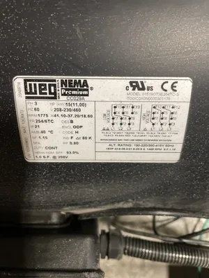 Temco MG-12 Rotary Frequency Converter 60Hz 50/60Hz 3PH 1/3PH 480V