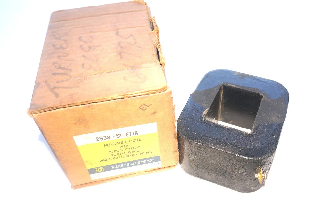 NEW SQUARE D 2938-SI-F17A COIL 2938SIF17A