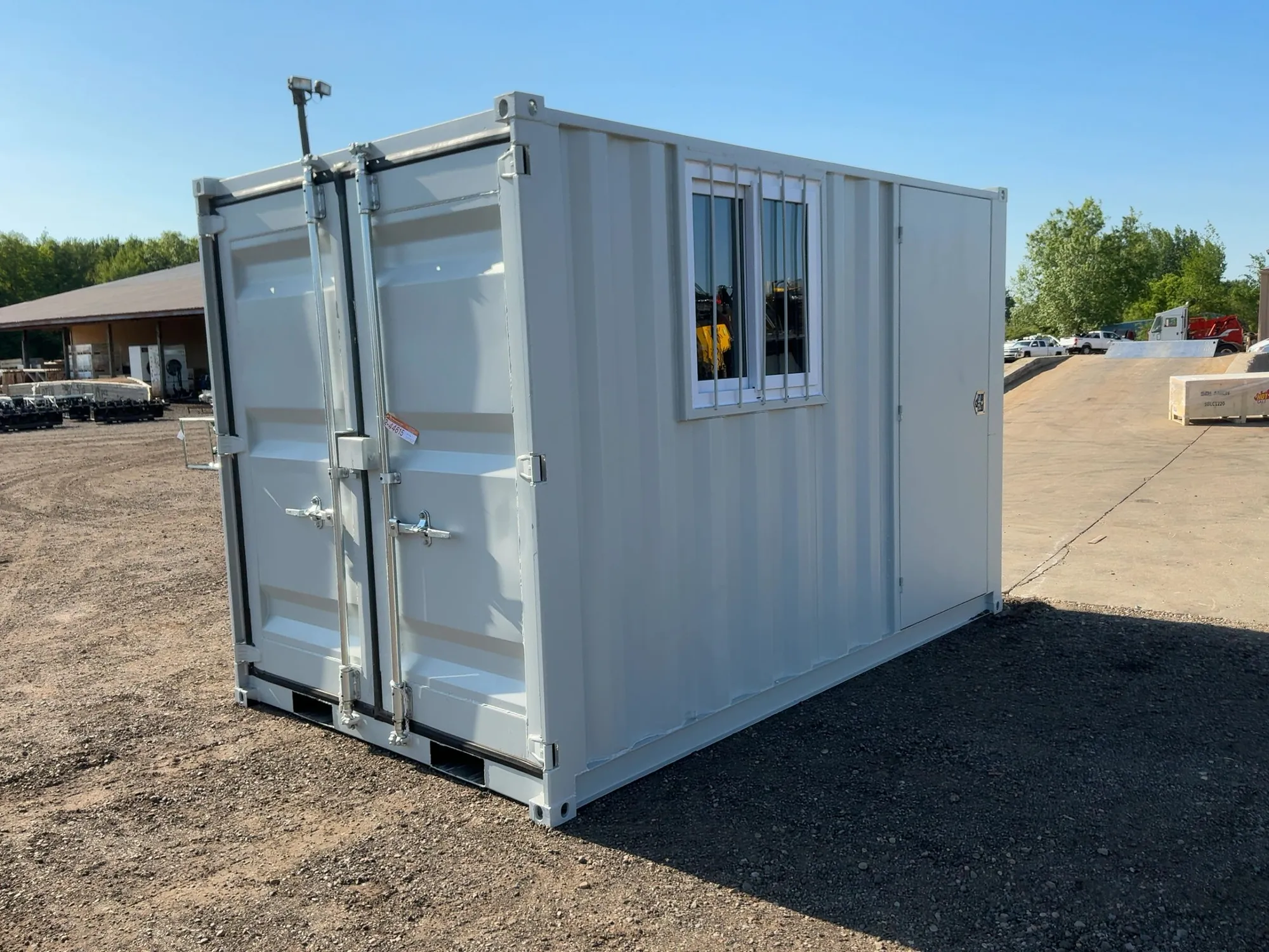 New 11’ Job Site Storage Container, 133-1/2” long x 80” Wide x 88-1/2” tall overall, Swing Doors on ...