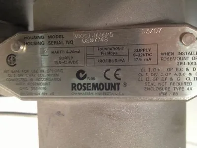 USED Rosemount 3051S2CD2A2B12A1