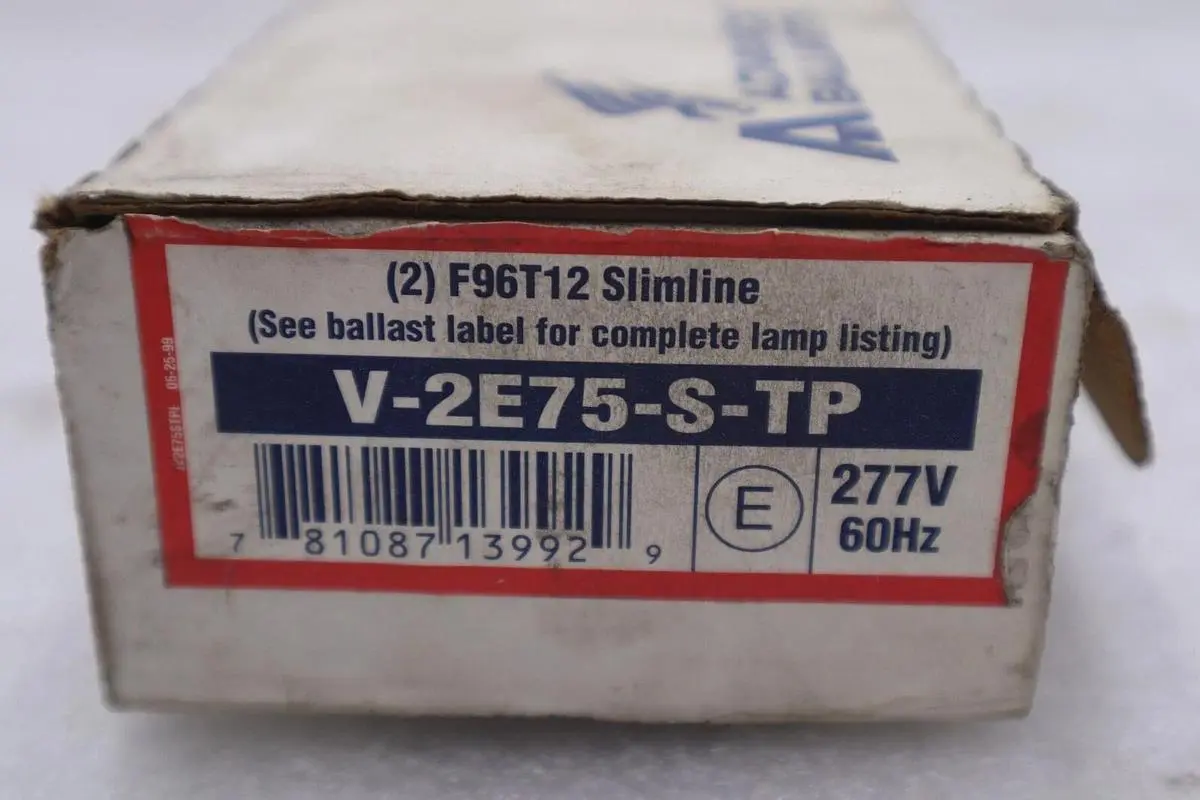 ADVANCE BALLAST V2E75-S-TP MARK III ENERGY SAVER STOCK 4584