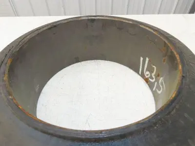 Super Solid 17x6x12-1/8 Forklift Tire Smooth Solid Press-on Black