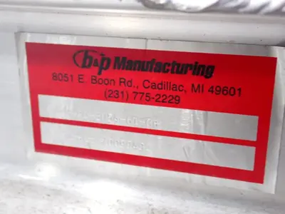 Used B & P MANUFACTURING SPD30546TCB Chemical & Process Equipment Ohio US | HGR 24 #1279016