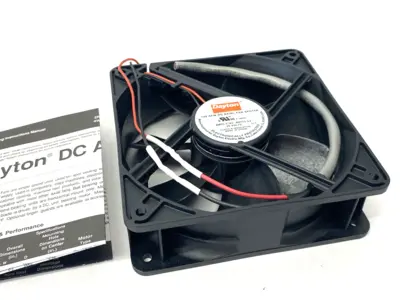 New | in-Stock Dayton Axial Fan: 108 cfm Airflow @ 0.000 in SP, 4 11/16 in Ht, 1 1/2 in Electronic Component Fans Michigan US | Maverick Industrial Sales #1398858