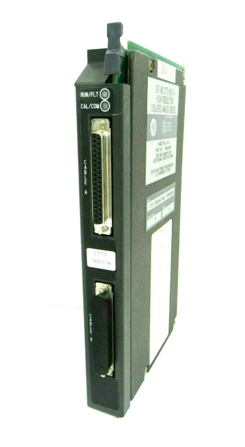 USED ALLEN BRADLEY 1771-NIV INPUT MODULE SER A 1771NIV 1771-NIV/A