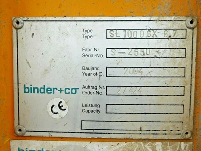 Used BINDER + CO. SL1000GX 6.7 Vibratory Screens Ohio US | Equipment Recovery Corp. #1331256