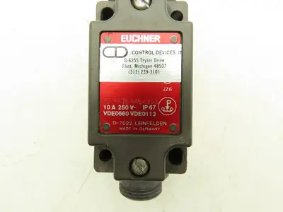 Euchner VDE0660 VDE0113 Solenoid Interlock Safety Door Switch 10A 240V