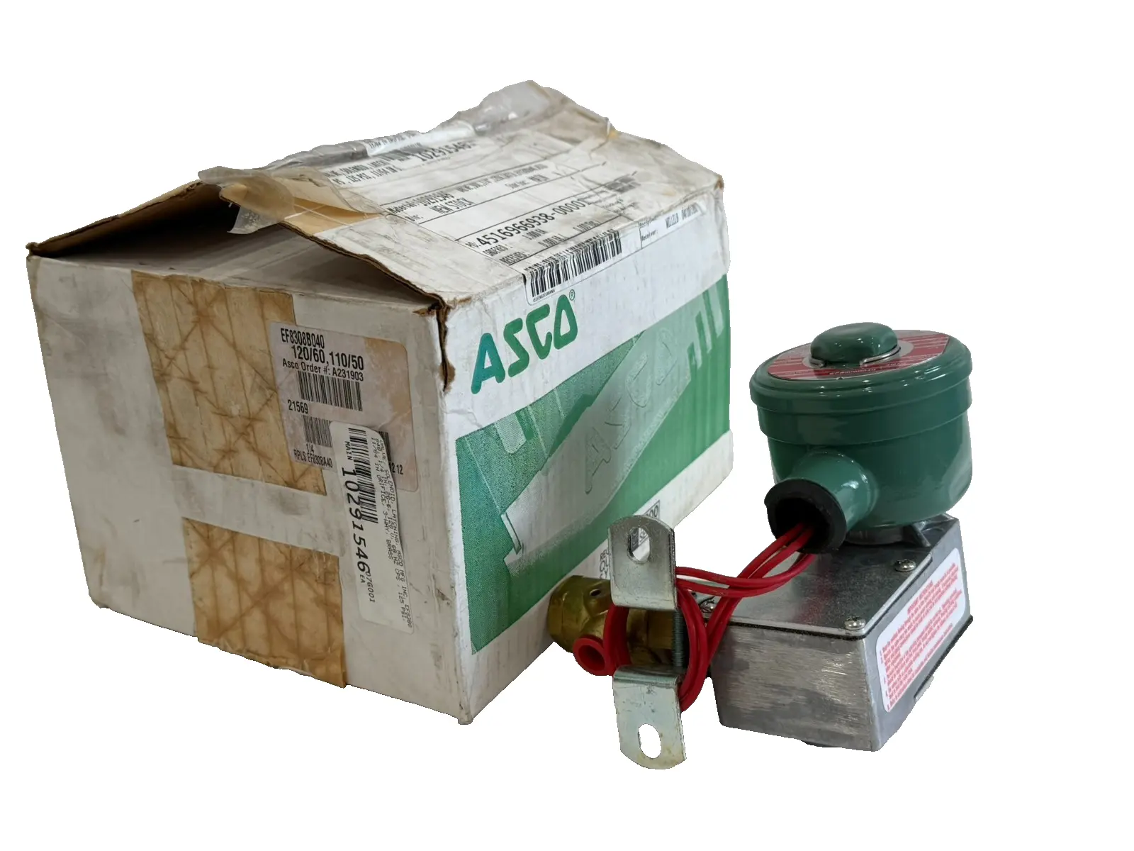 NEW ASCO EF8308B040 SOLENOID VALVE 120/110-60/50 318718