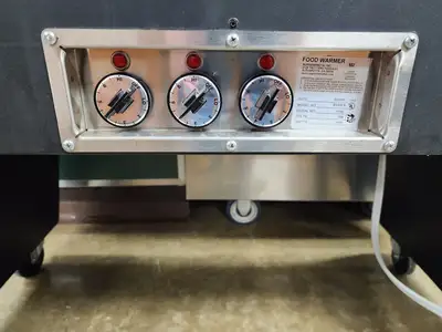 Used SuperMetal Used SuperMetal 3 Pan Open Well Heated Buffet Hot Food Steam Table with Open Base 208V Steam Tables (Food) Illinois US | Falcon Restaurant Supply #1376669
