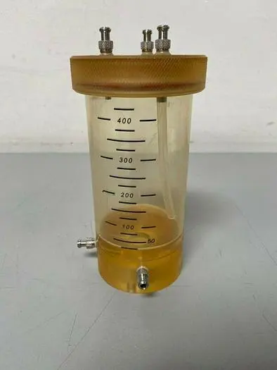 Used ACRYLIC 400ML VM0107-317 VESSEL W/ MULTIPLE .25" FITTINGS Reactors | Equipment Lab #485928