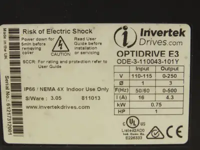 Used INTERTEK _UNKNOWN_ Variable Speed Drives | Arrow Industrial #642789