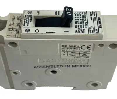 USED SIEMENS CQD CIRCUIT BREAKER