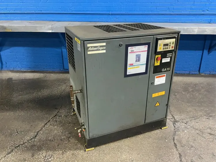 Used 1996 ATLAS COPCO GA 15 Rotary Screw & Sliding Vane Air Compressors Ohio US | HGR 24 #1460577