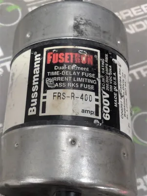 Bussmann FRS-R-400 Fusetron Dual Element Time Delay Fuse 400A Used