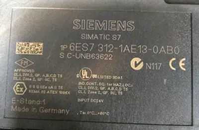 Siemens 6ES7312-1AE13-0AB0 SIMATIC S7 Controller Loc3D35