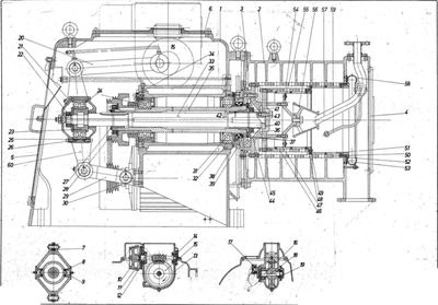Escher-Wyss AR-300/2 2-stage pusher centrifuge, 316SS.