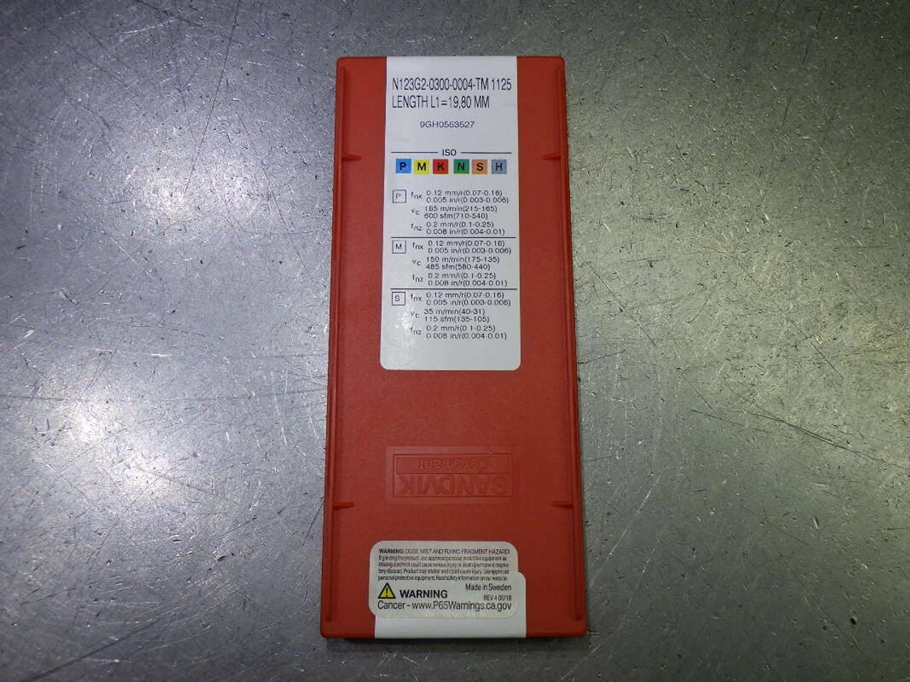 Sandvik Carbide Grooving Inserts QTY10 N123G2-0300-0004-TM 1125 (LOC2282)