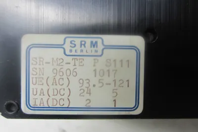 USED SRM BERLIN SR-M2-TE-PS111 POWER SUPPLY SRM2TEPS111