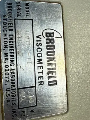 Brookfield Dv-II / Lvtdv-II Digital Viscometer Laboratory (3.6.3)