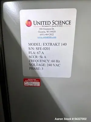 Used ExtraktLab E140 Supercritical CO2 Extraction System | High-Throughput Botanical Extraction Platform
